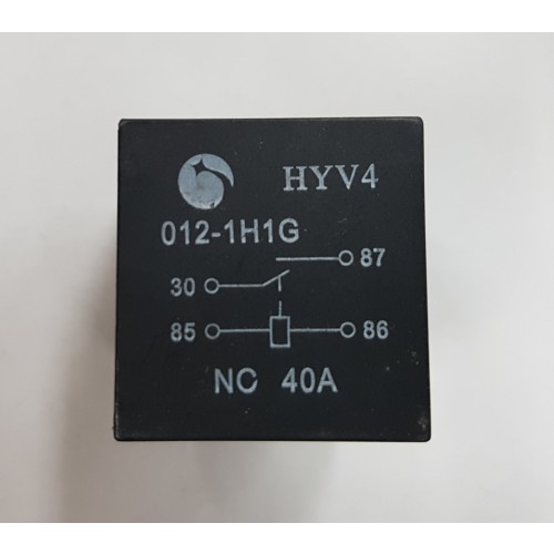 RELAY - 12V 40 AMP 5 PIN WITH RESISTOR PROTECTION (10533)