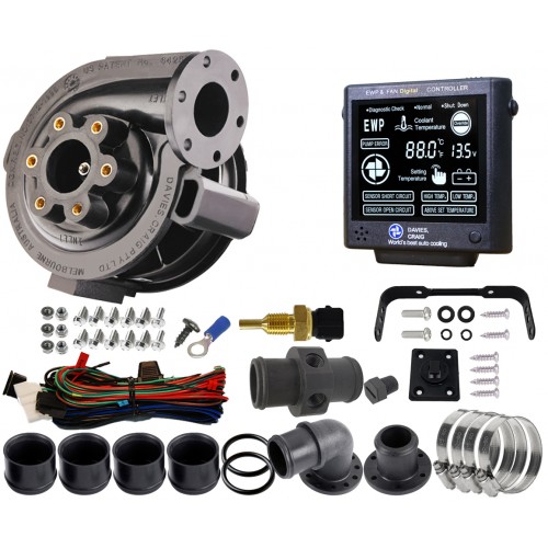 EWP80 Combo - 12V 80LPM/21GPM Remote Electric Water Pump & Controller Combo (8907)