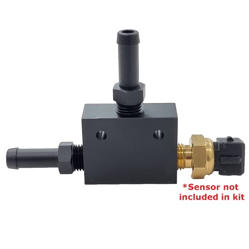 TRANSMISSION TEMP GAUGE 1/4" NPT SENSOR ADAPTER 3/8" 1007