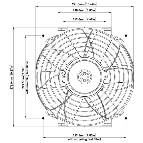 thumbnail image 2 of Davies Craig 12" Thermatic Electric Fan – 12V High Power Brushless – #0127 2 of 6