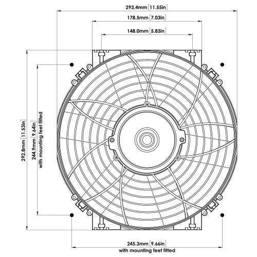 DC0127 - DAVIES CRAIG BRUSHLESS 12 THERMATIC ELECTRIC FAN (12 VOLT
