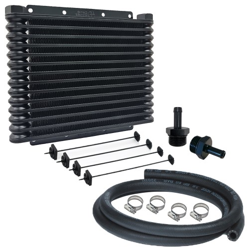 Universal Engine/Transmission Oil Cooler (32mm) 14-Row AN10 Kit (603)